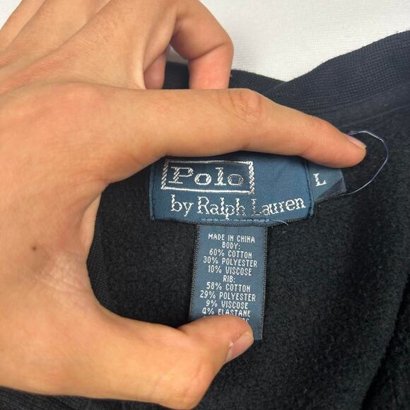 Polo Ralph Lauren Black and White Tracksuit Top - Picture 4 of 5